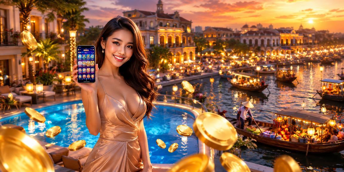 Ứng dụng casino trực tuyến tại bãi biển Hà Nội với ánh đèn neon