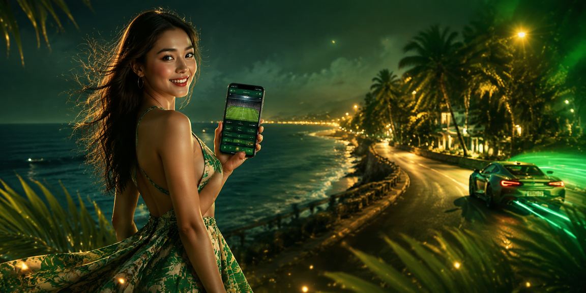 Người dùng chơi casino trên điện thoại tại bãi biển Mũi Né