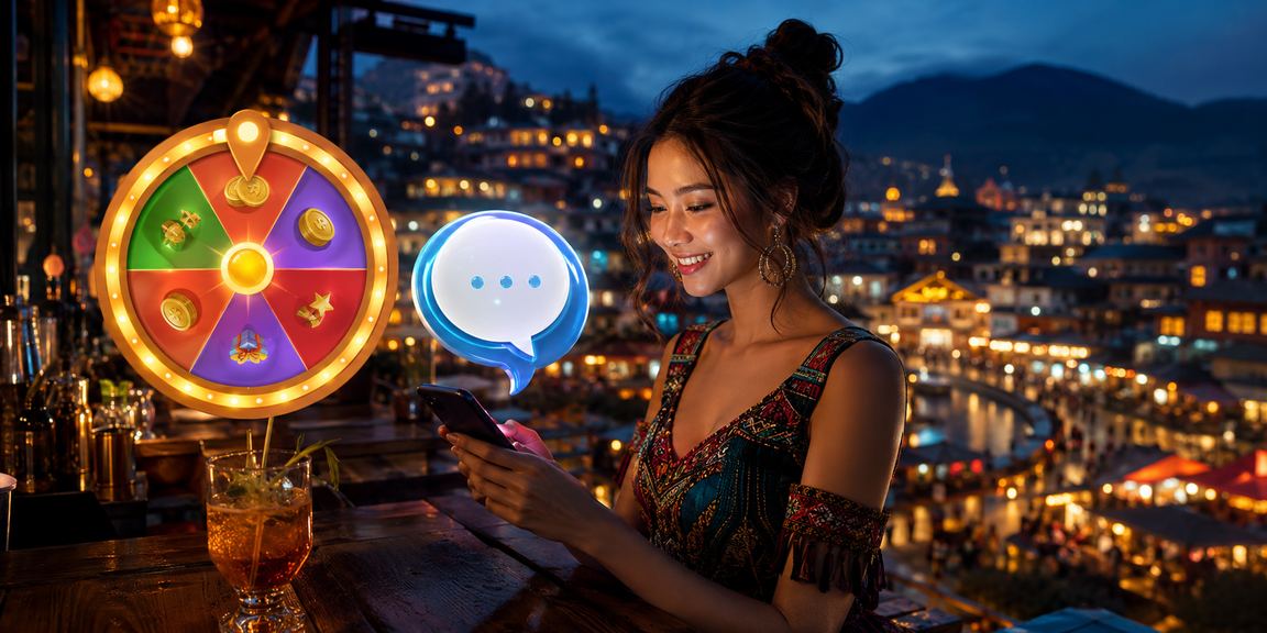 Người dùng Việt Nam trải nghiệm quay thưởng voucher tại lễ hội Sapa